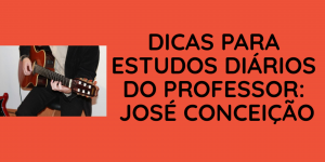 Dica de estudos diários do Professor José Conceição